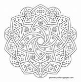 Geometric Coloring Pages Sketch Page sketch template