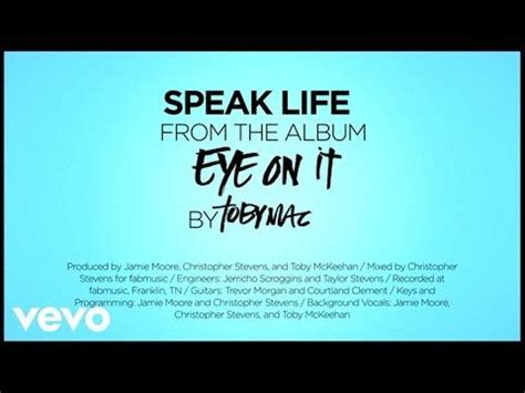 TobyMac - Steal My Show (Lyrics) - YouTube | Tobymac speak life, Speak ...