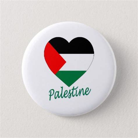 Palestine Flag Heart Button | Zazzle | Palestine flag, Palestine, Heart button