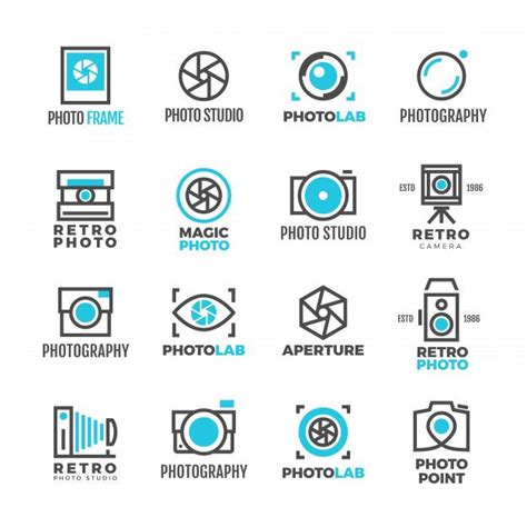 Premium vector photography studio logo vintage for photographer – Artofit