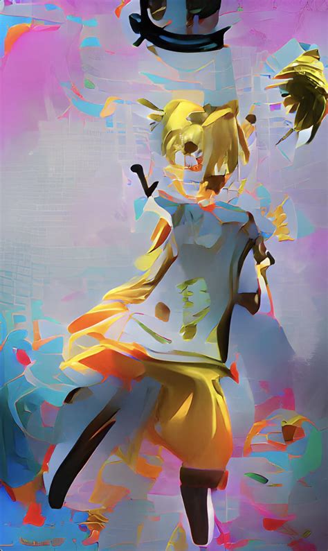 An AI attempted Kagamine Len Fan Art : Vocaloid