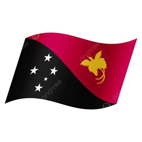 Papua New Guinea National Flag Simple Transparent Design, Country Flag, Nation Flag, Simple PNG ...