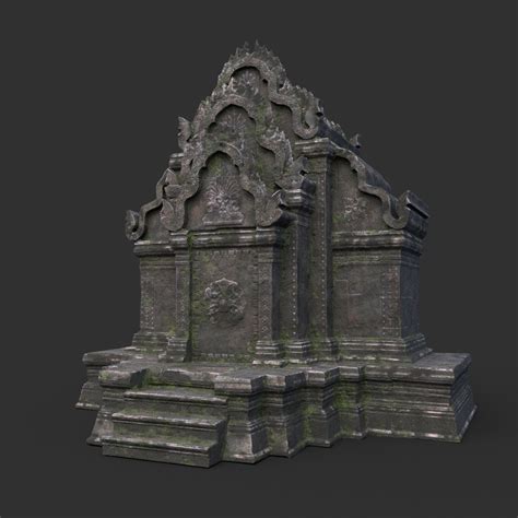 ArtStation - Ruin Ancient Temple - Khmer Architecture Pack B-01 | Game Assets