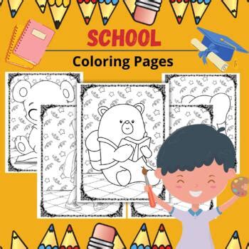 Printable Bundle Back to School Coloring Pages - Fun August Activities