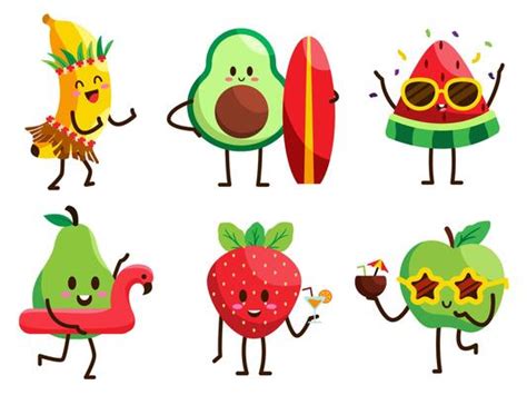 Fruit Character Vector Art, Icons, and Graphics for Free Download