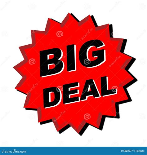 Big Deal Sign stock illustration. Illustration of display - 5823877