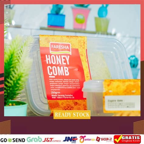 Jual Sarang Madu Faresa Honeycomb 250gr Sarang Lebah Madu Asli.. | Shopee Indonesia