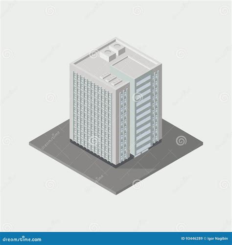 Isometric building icon stock illustration. Illustration of dealership ...