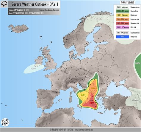 Severe Weather Outlook - Aug 5th, 2020