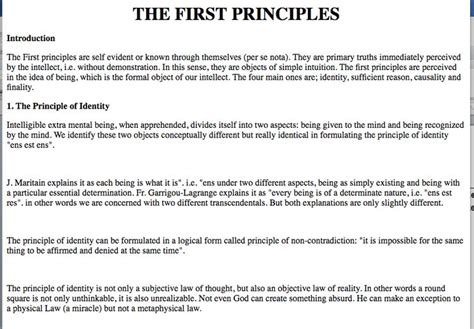 1. The Principle of Identity | Principles, Philosophy, First principle