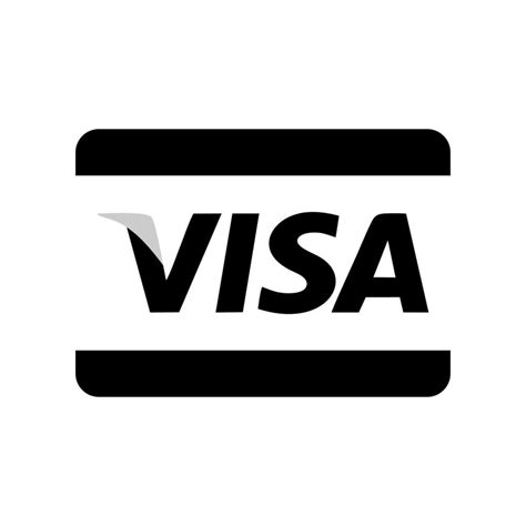 Visa black logo 18911660 Vector Art at Vecteezy