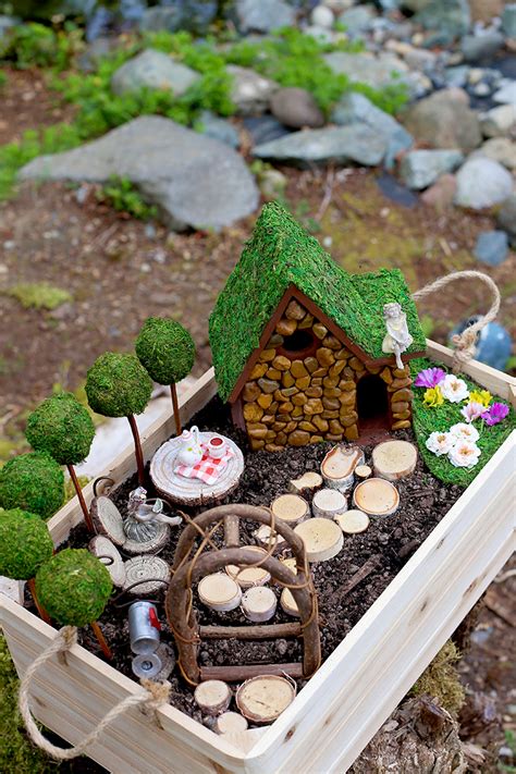 DIY Fairy Garden and Fairy House Tutorial - Sew Much Ado