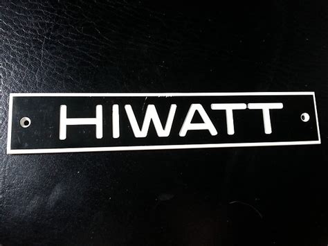 Hiwatt Hiwatt Logo 80's | Reverb