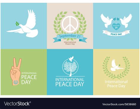 International day peace poster Royalty Free Vector Image