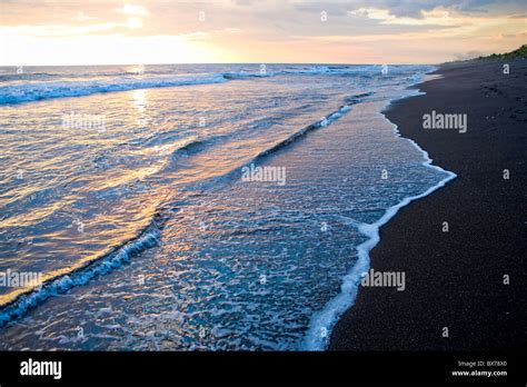 Monterrico black sand beach, Pacific Coast, Guatemala Stock Photo - Alamy