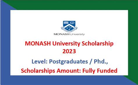 Monash University Scholarship 2024 - NotesBard