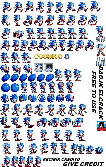 Ultimate-Sonic Mania Sprites BY Dadjk Elcrack by Dadjkelcrack on DeviantArt