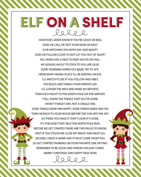 Elf on the Shelf Arrival Letter Poem – Let's DIY It All – With Kritsyn ...