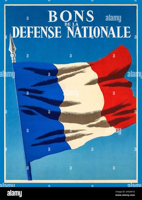 FRANCE WW2 FRENCH National Defence Vouchers Vintage WW2 French Poster ...