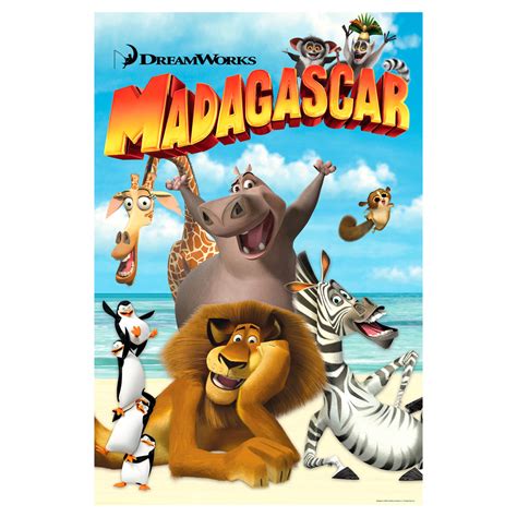 Madagascar: Movie Poster Mural - Officially Licensed NBC Universal Rem – Fathead LLC