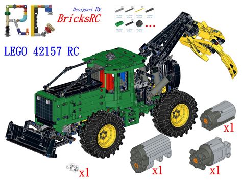 [Instructions] Motorize LEGO 42157 John Deere 948L-II Skidder