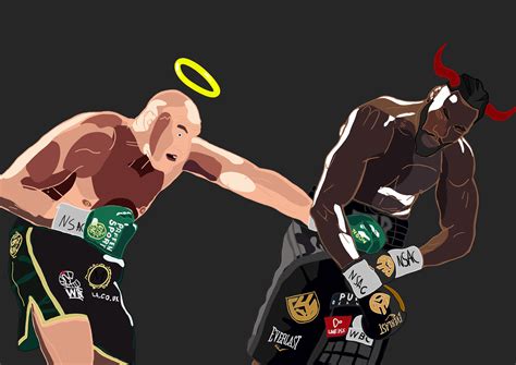 ArtStation - Tyson Fury vs Deontay Wilder Vector Art