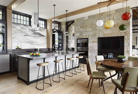 Sophisticated yet casual lake house offers tranquil getaway in Wisconsin | Kitchen interior ...