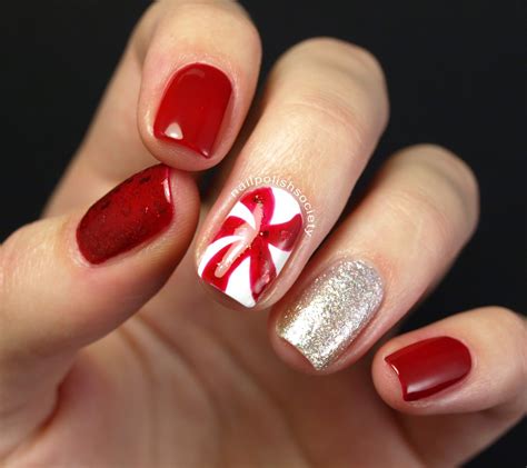 Candy Cane Swirl | Nails, Nail polish, Christmas nails