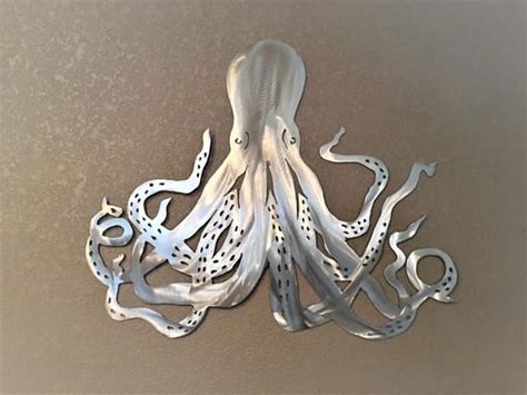 Octopus Metal Wall Art. Tropical Beach Decor. Ocean Life. Gift - Etsy ...