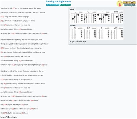 Chord: Dancing the Night Away - tab, song lyric, sheet, guitar, ukulele ...