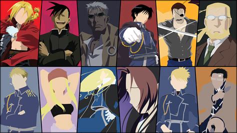 Fullmetal Alchemist Brotherhood character illustration, anime, minimalism, Full Metal Alchemist ...