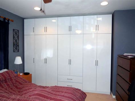 Glossy White Wardrobe Set – 14 Doors of Bedroom Storage! | Wardrobe design bedroom, Custom ...