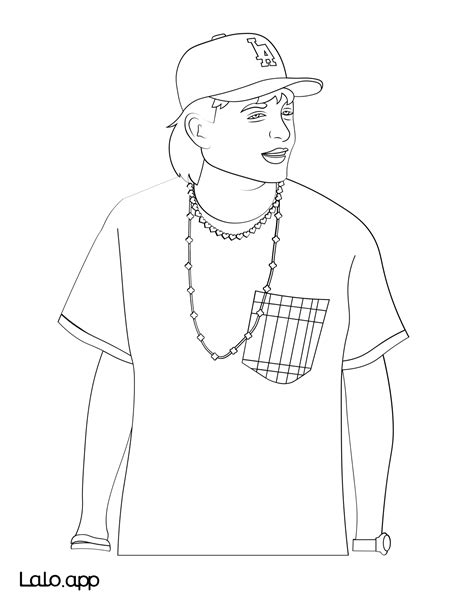 Peso Pluma Coloring Pages - Coloring Nation