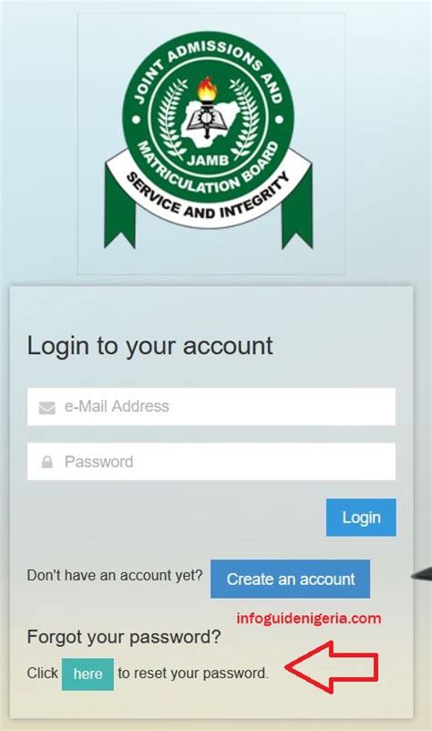 6 Steps to login to JAMB portal using registration number