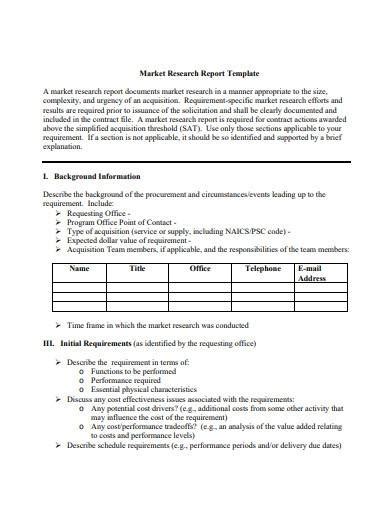 FREE 10+ Marketing Research Report Samples & Templates in MS Word | PDF