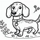 Cute Little Dachshund Coloring Page Download Print Or  Vrogueco sketch template