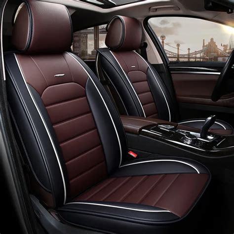 Leather Universal car seat cover auto seats covers for Citroen C3 XR C2 C5 C6 C8 C15 GS saxo ...