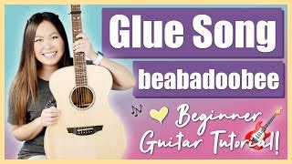 Glue Song - beabadoobee Beginner Guitar Lesson Tutorial EASY Chords ...