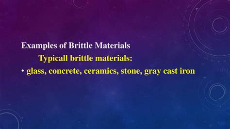 Brittleness Examples