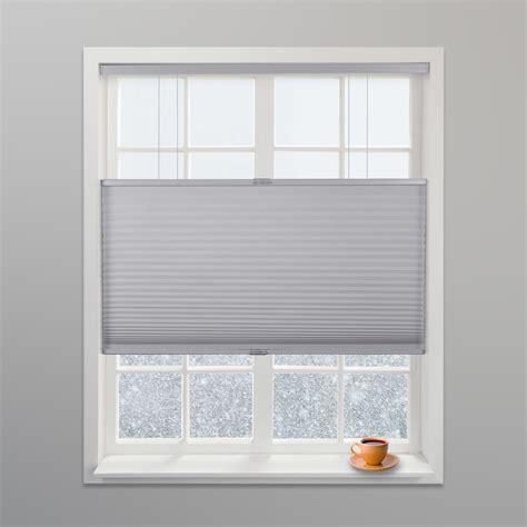 Arlo Blinds Gray Light Filtering Top Down Bottom Up Deluxe Cordless ...