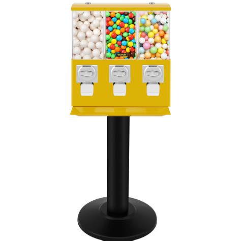 Buy VBENLEM Triple Head Candy Vending Machine, 1-inch Gumball Vending Machine, Commercial ...