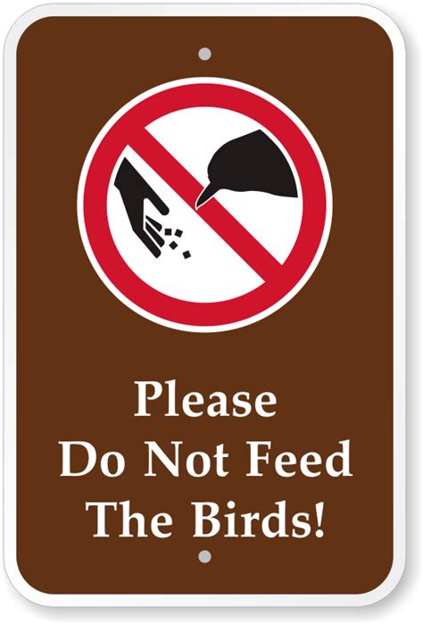 Do Not Feed Pigeons Sign - MySecuritySign