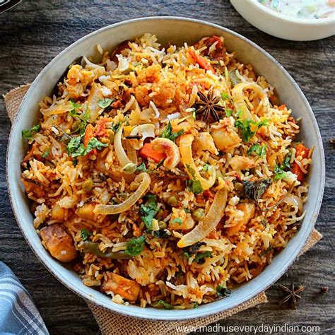 Easy Vegetable Biryani - Madhu's Everyday Indian