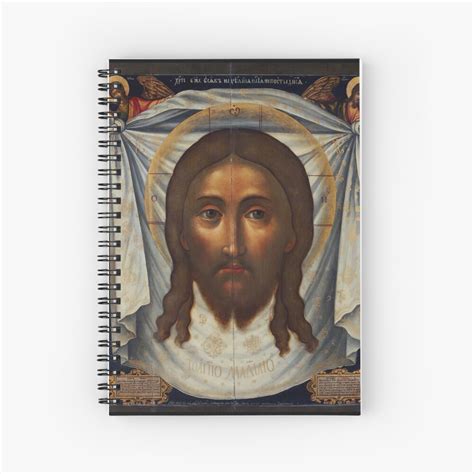 "The Veronica Veil Shroud of Turin Jesus Holy Face " Spiral Notebook by ...