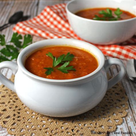 Classic Tomato Soup from Fresh Tomatoes Recipe | Just A Pinch Recipes