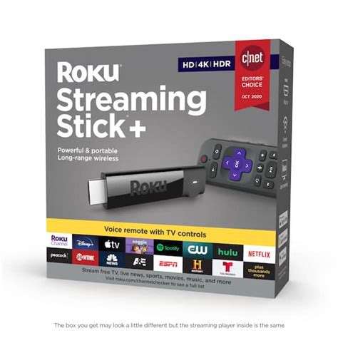 Roku Roku Streaming Stick+:Streaming Device HD/4K/HDR, Long-Range Wi-Fi,Voice Remote With TV ...