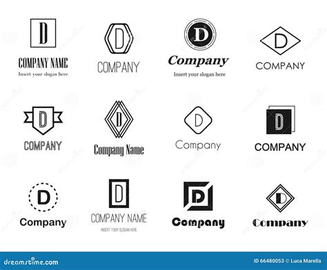 Letter D (dee) logos stock vector. Illustration of alphabet - 66480053