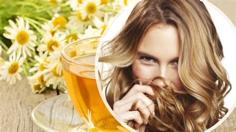 Infusión de manzanilla para obtener reflejos naturales en el pelo