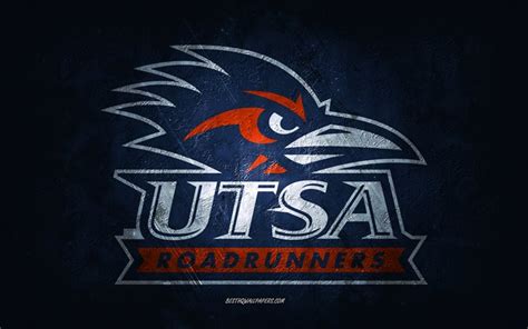 Download wallpapers UTSA Roadrunners, American football team, blue background, UTSA Roadrunners ...