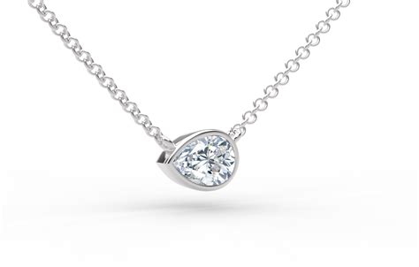 The Forevermark Tribute™ Collection Pear Diamond Necklace | Forevermark | Pear shaped diamond ...